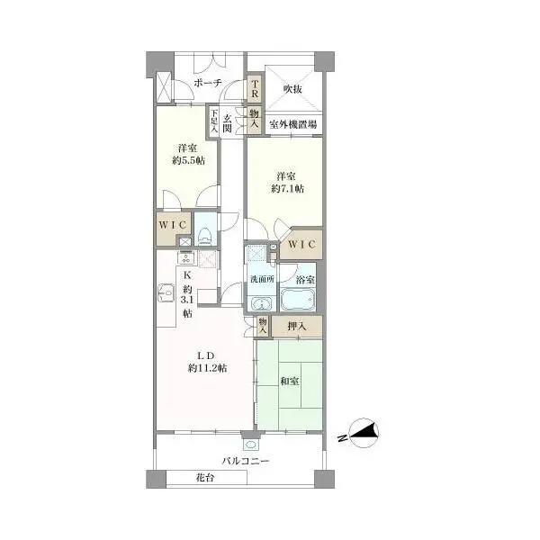 ライオンズヴィアーレ浮間公園 間取図
