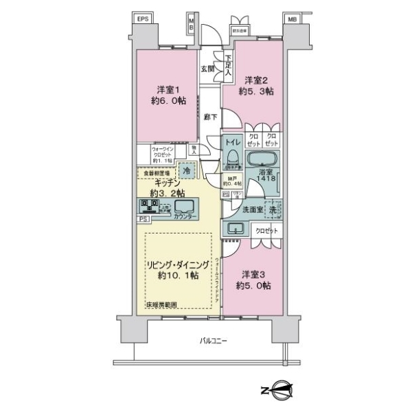 クレアホームズ王子神谷ＴＯＫＹＯ 間取図
