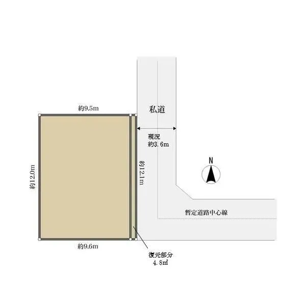杉並区清水3丁目 区画図