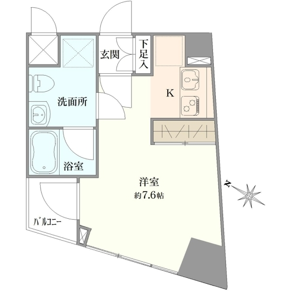 アデッソ戸越銀座 間取図