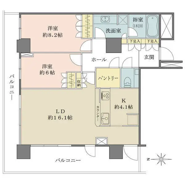 ザ・リバープレイスイーストタワー 間取図