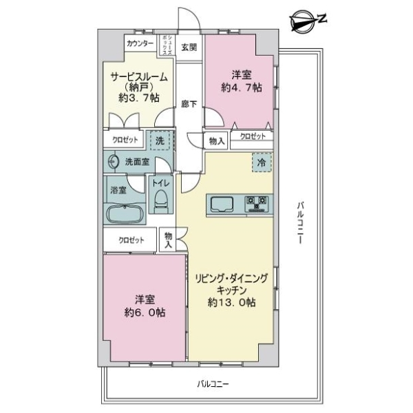 エンゼルハイム石神井公園壱番館 間取図