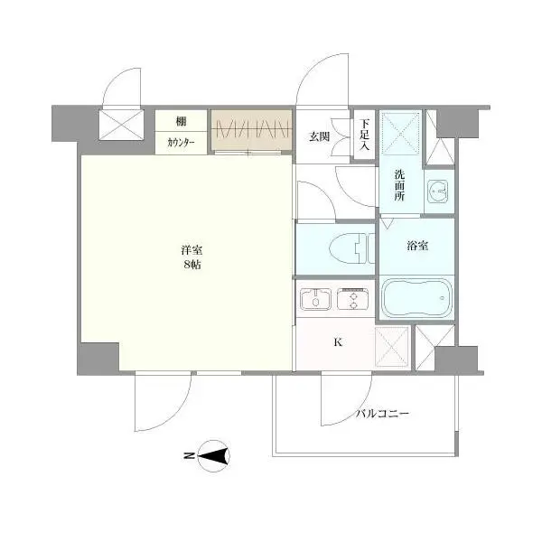 ジーベック大鳥居II 間取図
