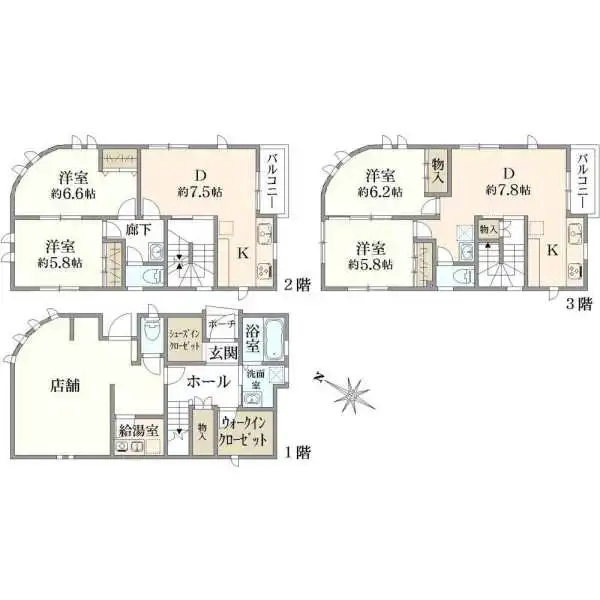 北区赤羽西６丁目 間取図