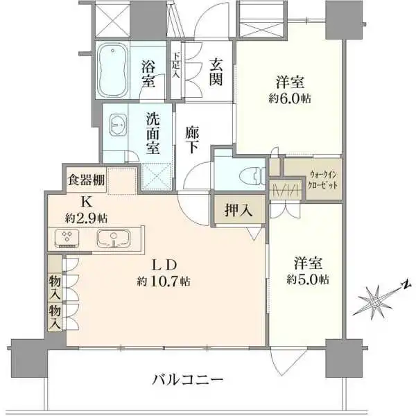 パークタワー東雲 間取図