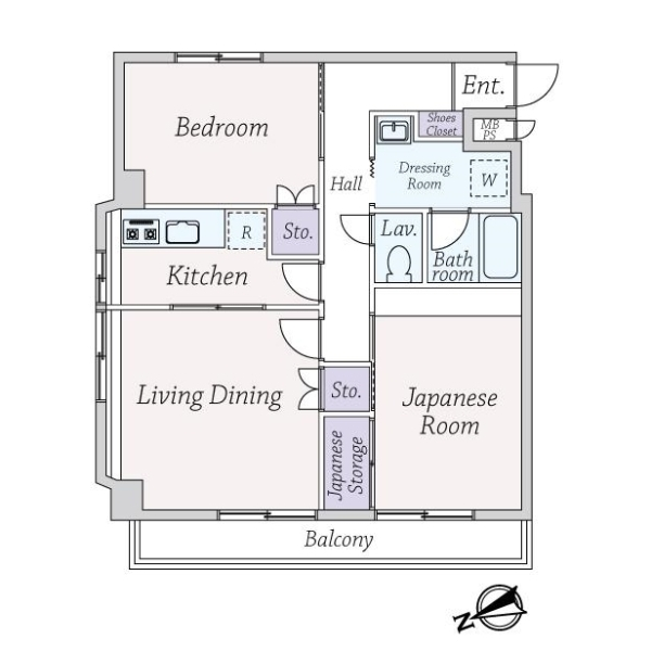 サンハイツ玉堤 間取図