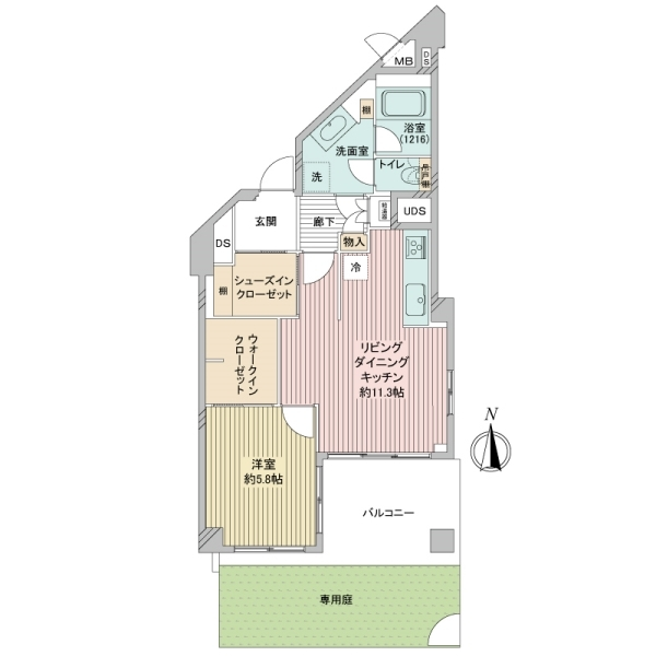 逗子マリーナ厚生用建物６号棟 間取図