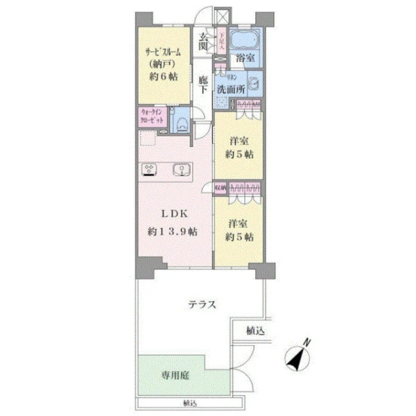 エクセルダイア大森６ 間取図