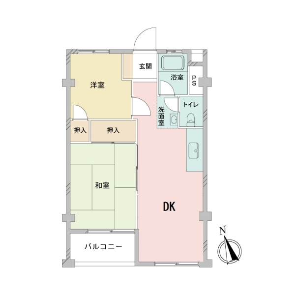 染井コーポラス 間取図