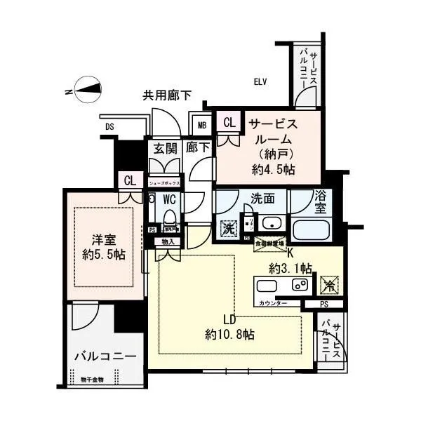 プレミスト京都五条 間取り図