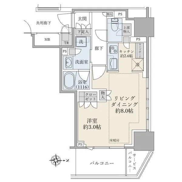 ブリリアタワー池袋ウエスト 間取図