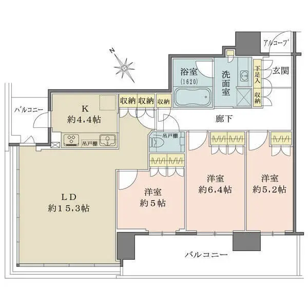 ザ・パークハウス中之島タワー 間取図