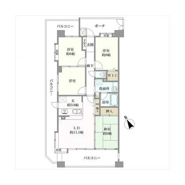 コスモヒルズ和光丸山台 間取図