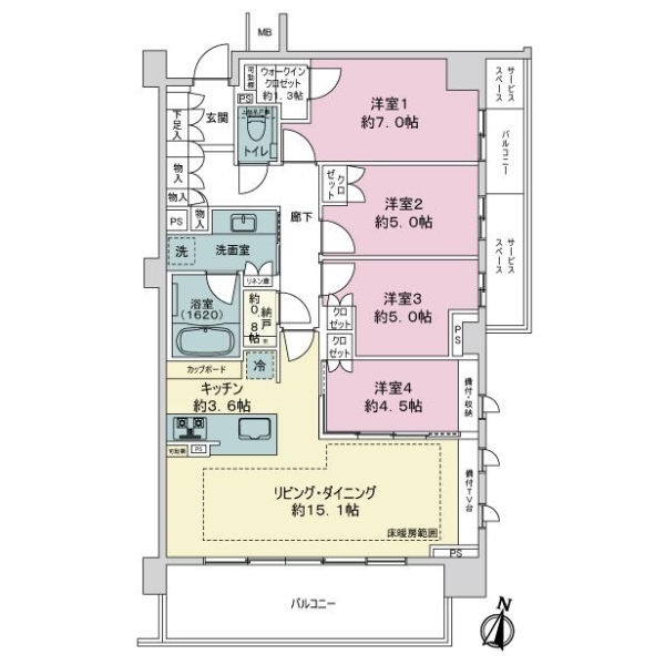 ウエリス瑞穂公園 間取図