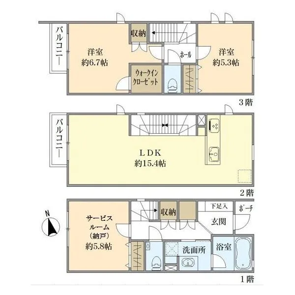 ＴＨＥ　ＧＲＡＮＴ五反田島津山 間取図