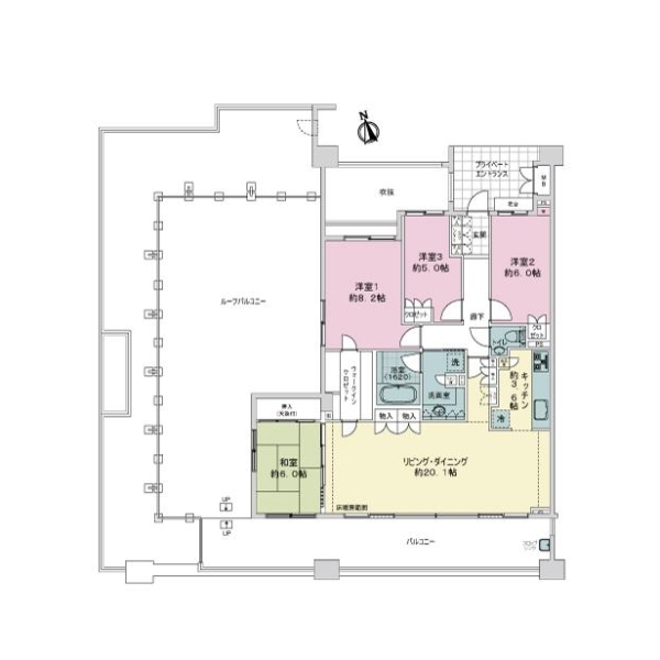 グランジオ武蔵野 間取図