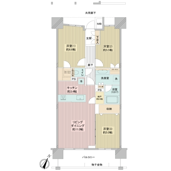 レーベン多摩センターＢｅａｕｔ 間取図