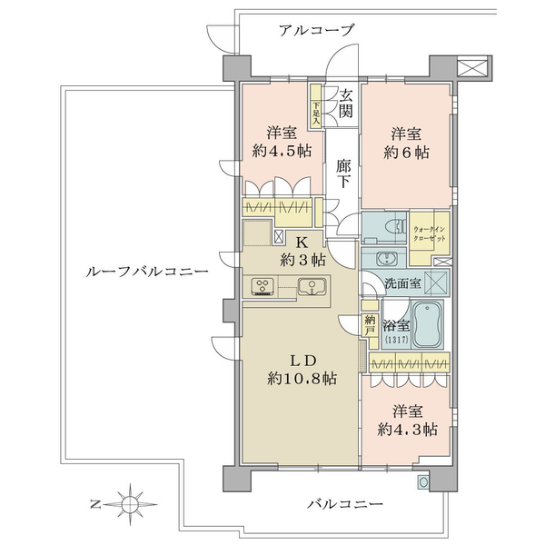 インプレスト青葉荏田 間取図