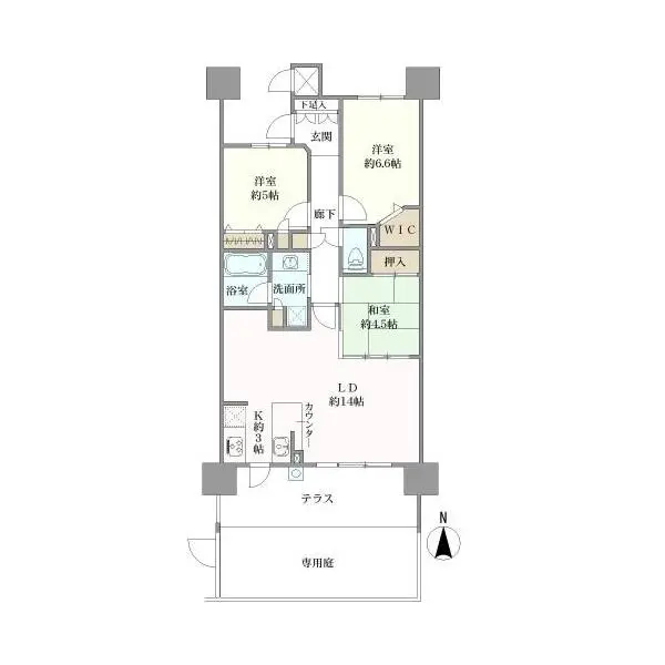 グランザ庄内通 間取図