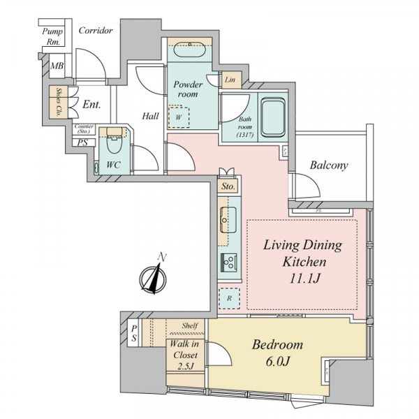 パークホームズ南池袋 間取図