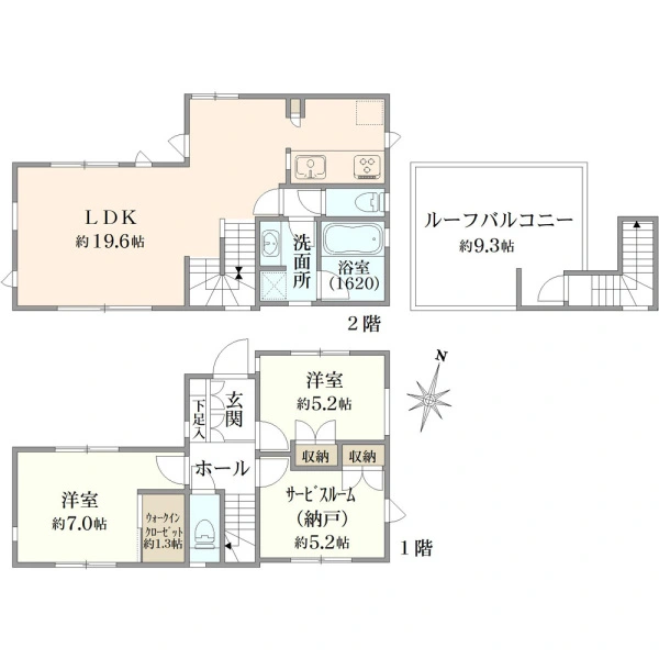 目黒区東が丘１丁目 間取図