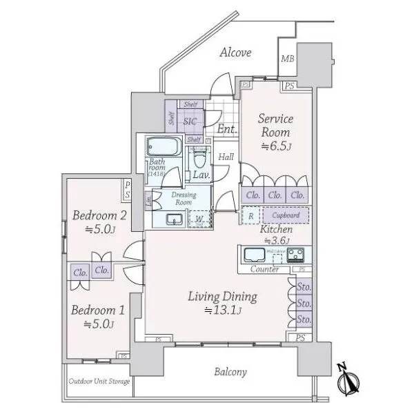 グランドメゾン江古田の杜 間取図