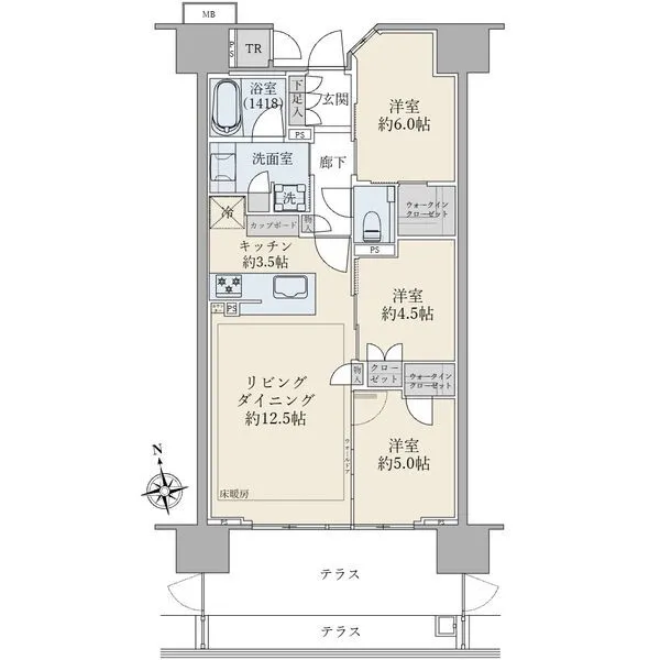 ブリリアシティ西早稲田 間取図