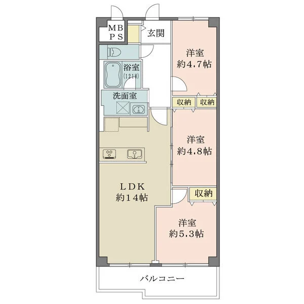 ニックハイム渋江公園 間取図