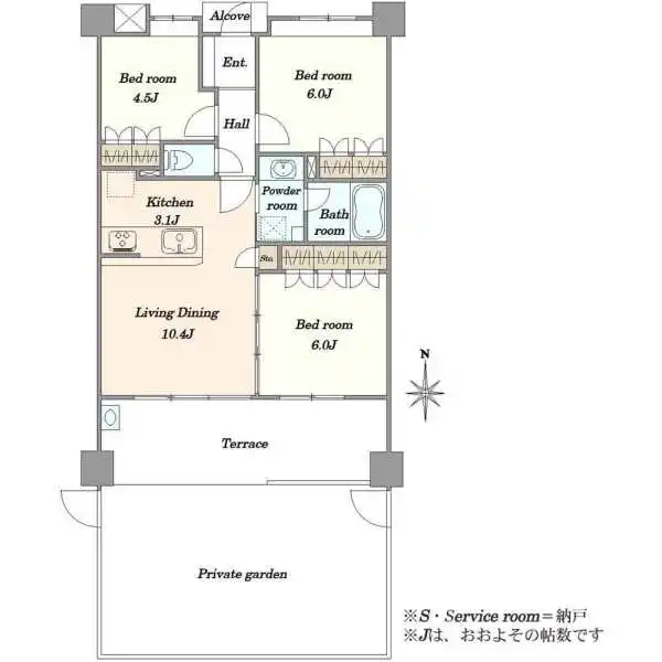 エクセレントシティ武蔵新城アクトラージュ 間取図