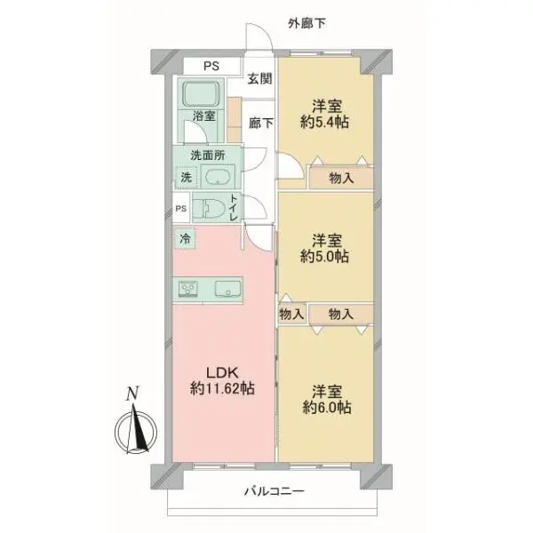 新松戸中央パークハウスＤ棟 間取図