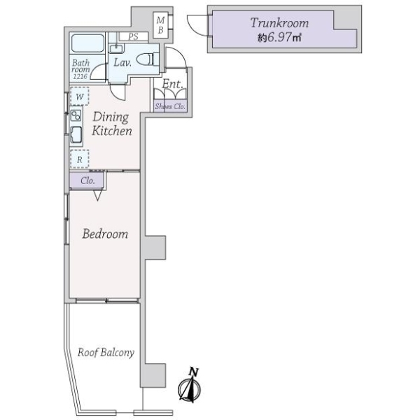 ライオンズマンション広尾第２ 間取図