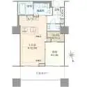 パークコート麻布十番ザ・タワー 間取図