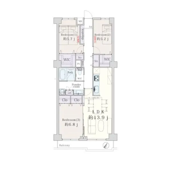 サンマンション青葉台ガーデン 間取図