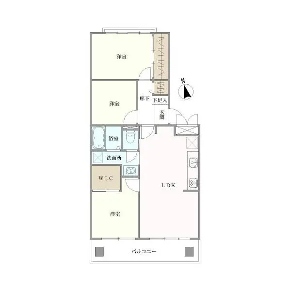 ライオンズマンション天神町 間取図