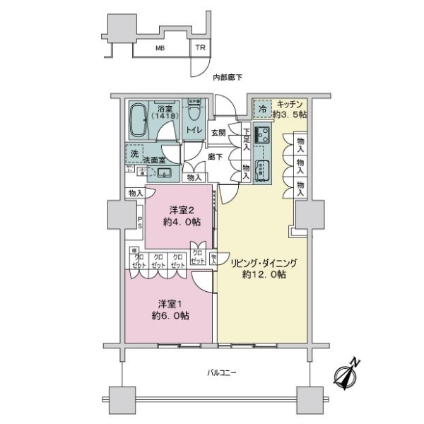 ブリリア有明スカイタワー 間取図