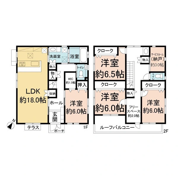 流山市市野谷 間取図