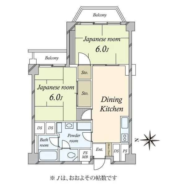 東急ドエル・アルス石川台B棟 間取図