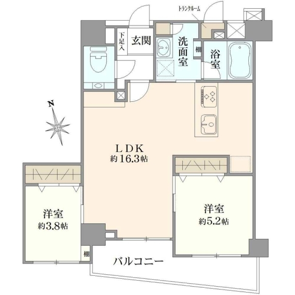 グローリオ浜田山 間取図