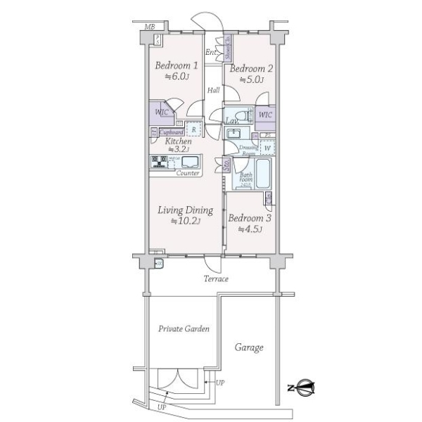 クレヴィア大船 間取図