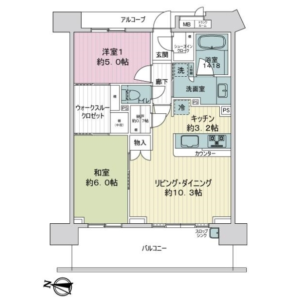 フォートンヒルズＣ棟 間取図