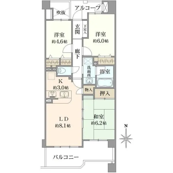 セザール浦和元町 間取図