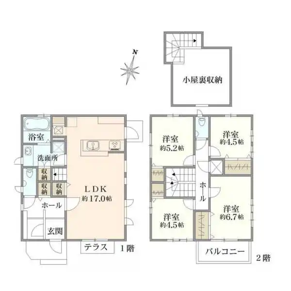 国立市北２丁目 間取図