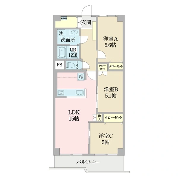 ハイラーク船堀 間取図