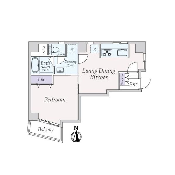 グリーンパーク市ヶ谷柳町 間取図