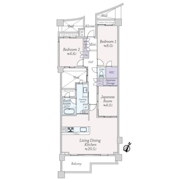 サウススクエア 間取図