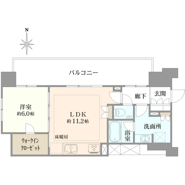 プラウドタワー名古屋伏見 間取図