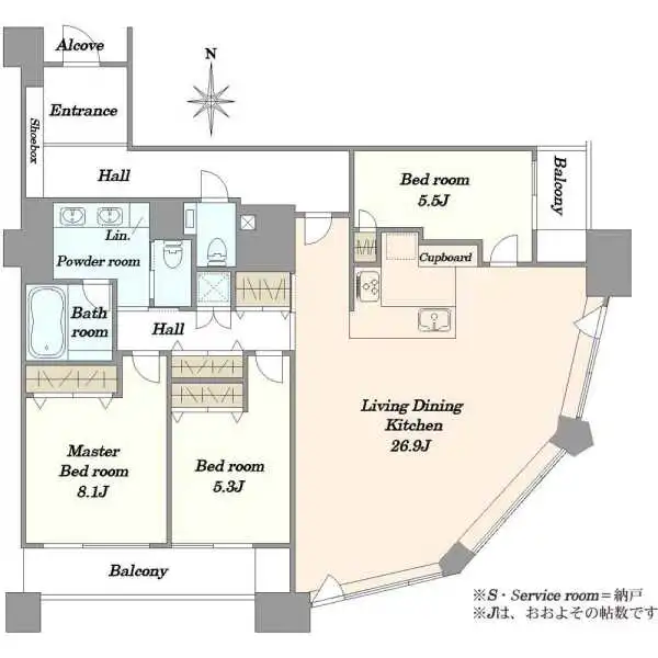 シティフロントタワー 間取図