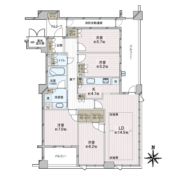 ジオタワー西宮北口 間取図