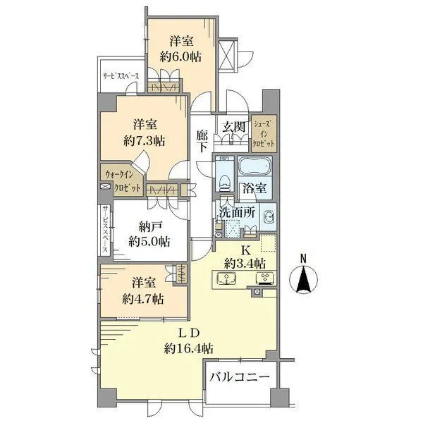 ジオ御所南夷川富小路 間取図