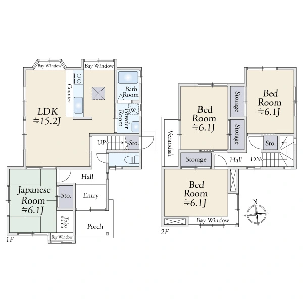 大津市神領２丁目 間取図